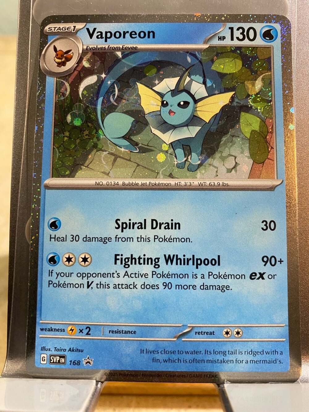 Vaporeon - 168 (Cosmos Holo) - SV: Scarlet & Violet Promo
